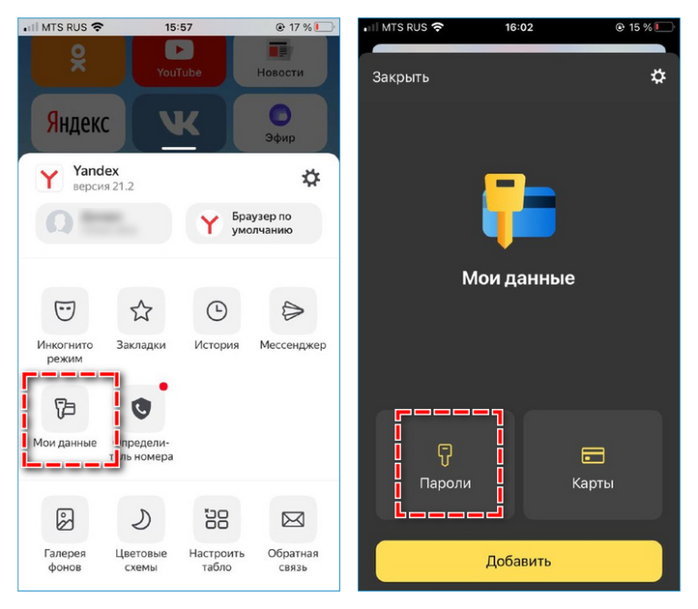 Как посмотреть сохраненные пароли в яндекс браузере на телефоне айфон
